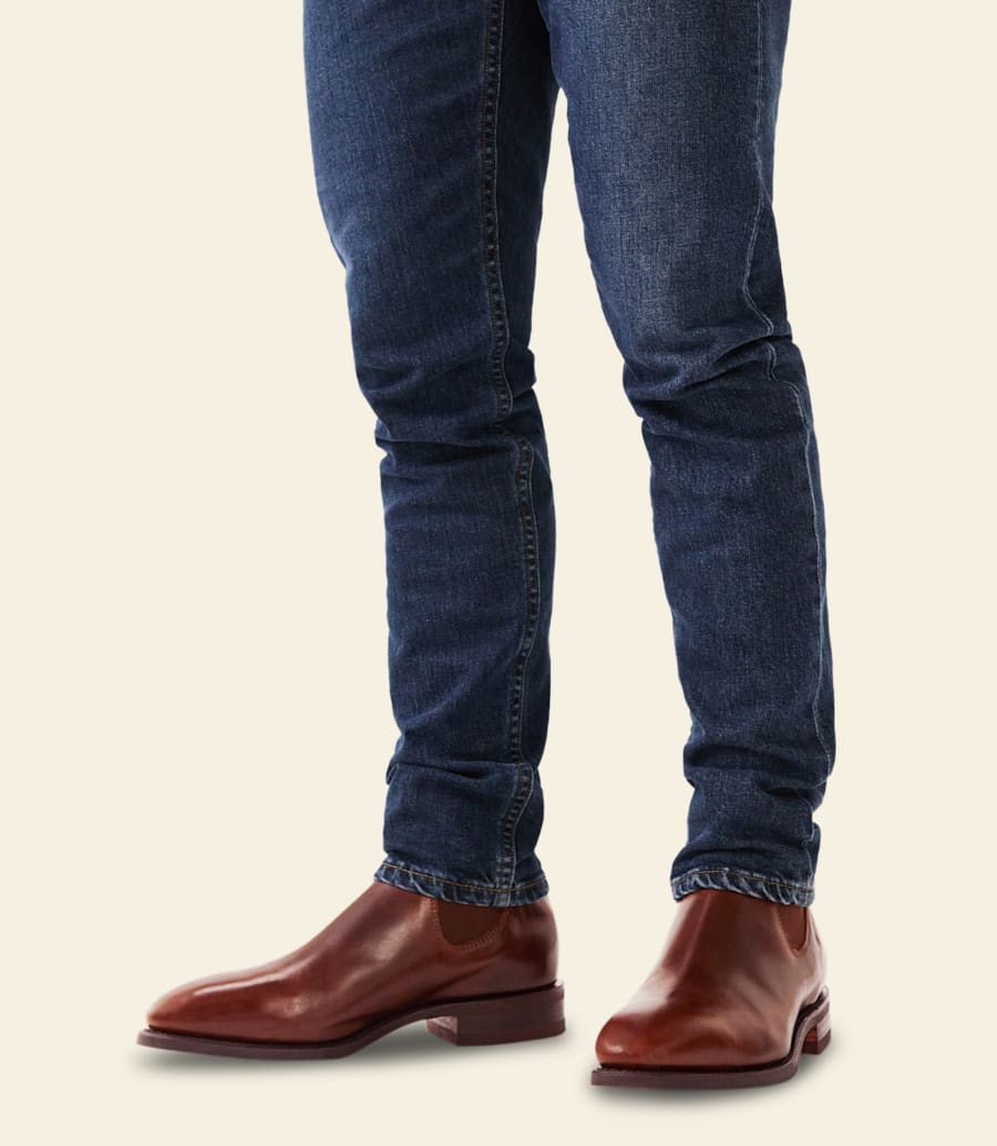 bottes craftsman – cuir pull-up marron moyen
