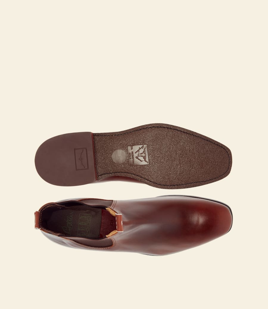 bottes craftsman – cuir pull-up marron moyen