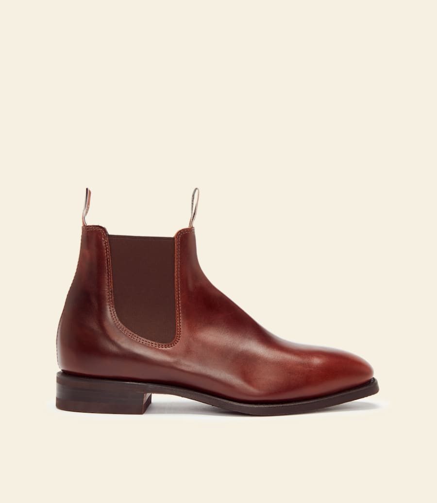bottes craftsman – cuir pull-up marron moyen