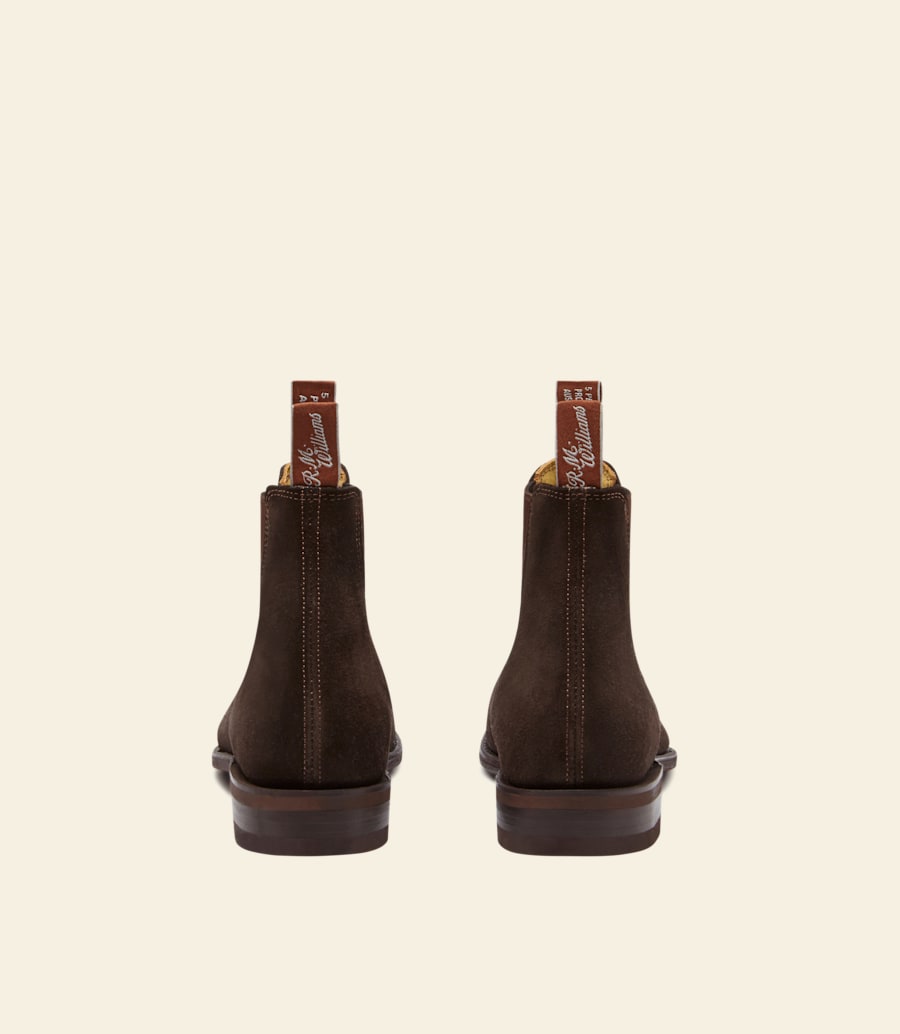 bottes artisanales – cuir suédé chocolat