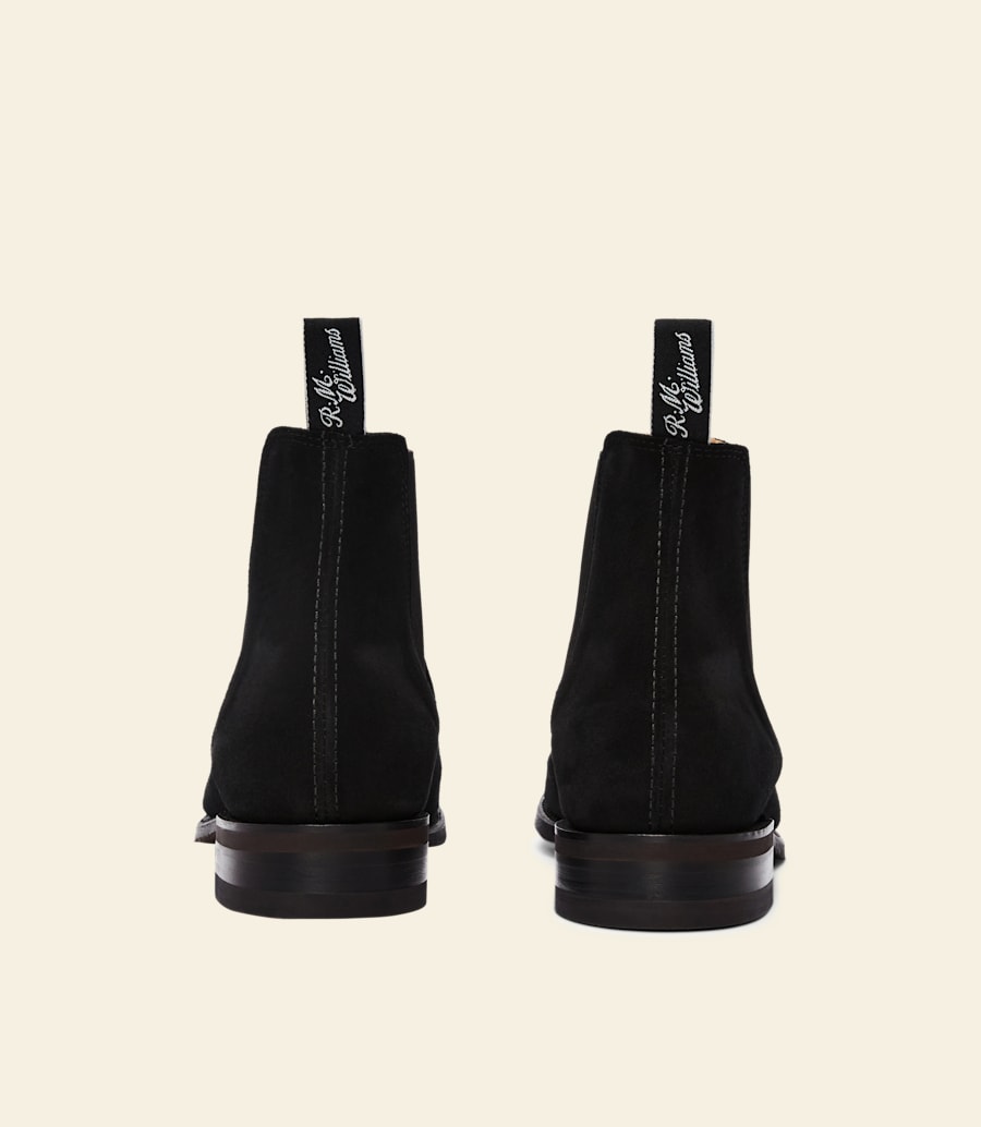 bottes craftsman – cuir suédé noir