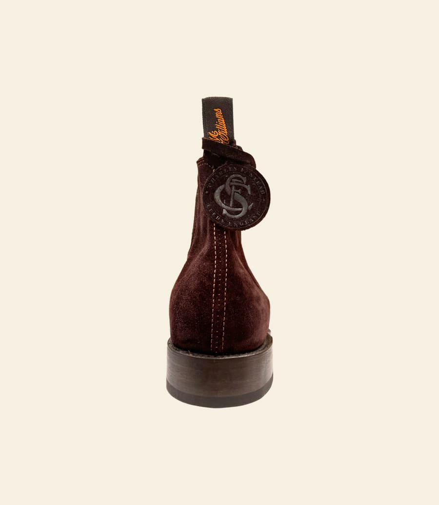 bottes heritage craftsman – cuir suédé couleur mûre