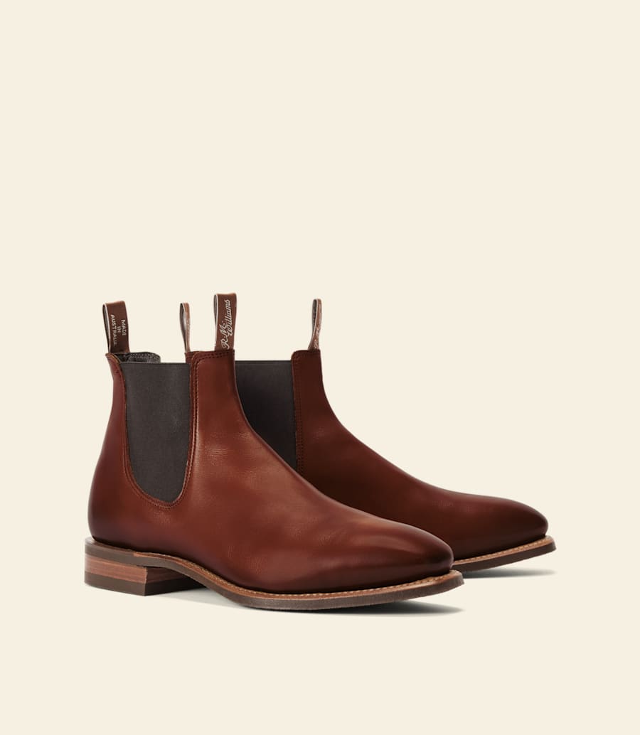 bottes dartisan – cuir brun foncé patiné