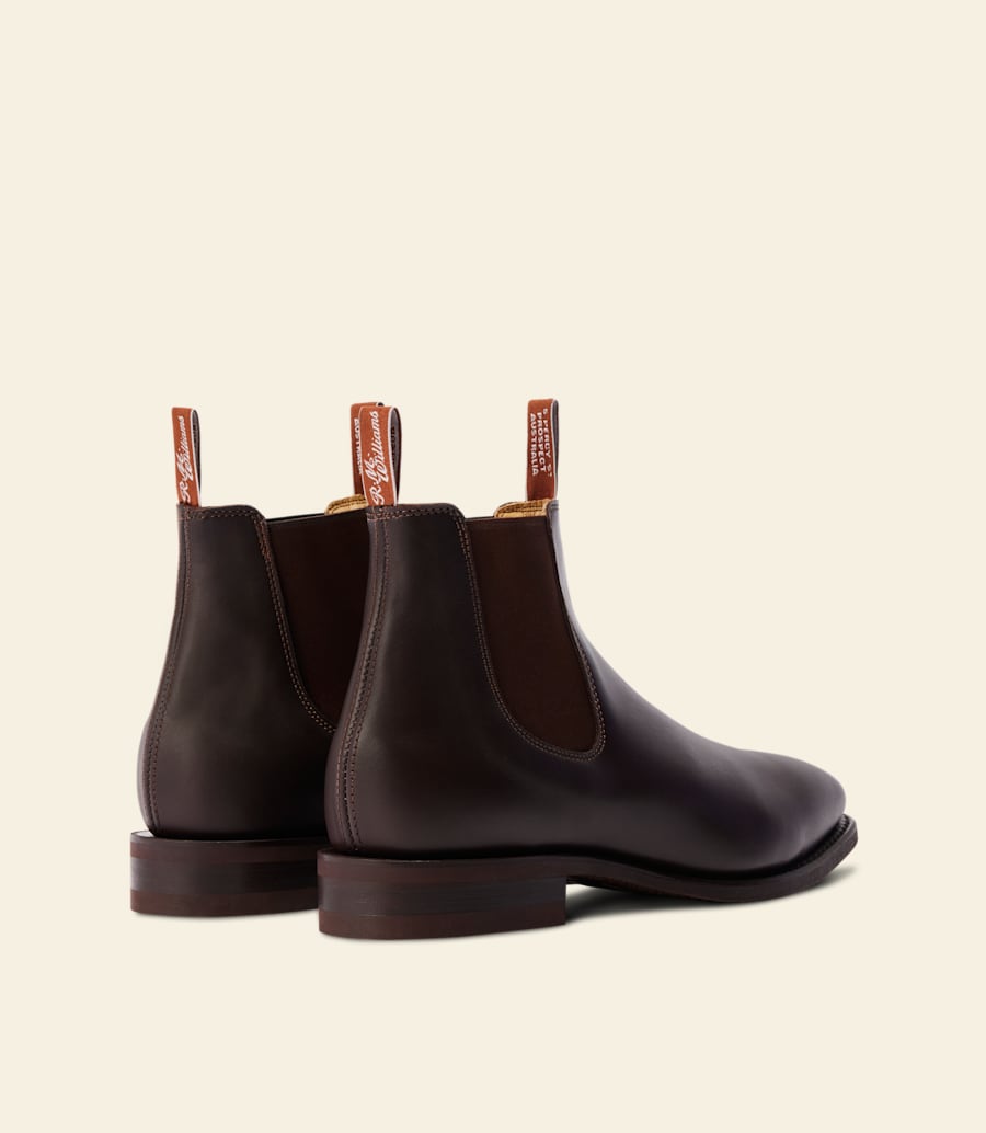 bottes artisanales – cuir châtaigne dun an
