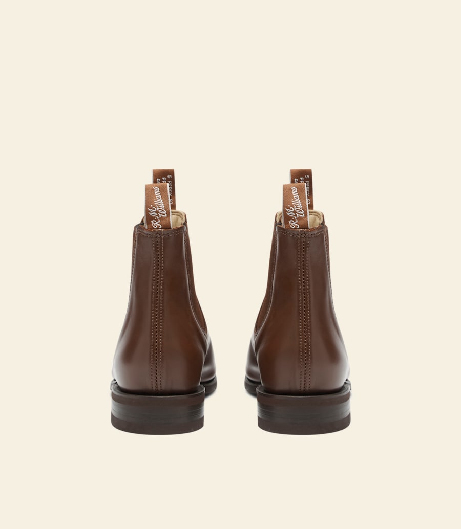 bottes dartisan – cuir de veau brun foncé