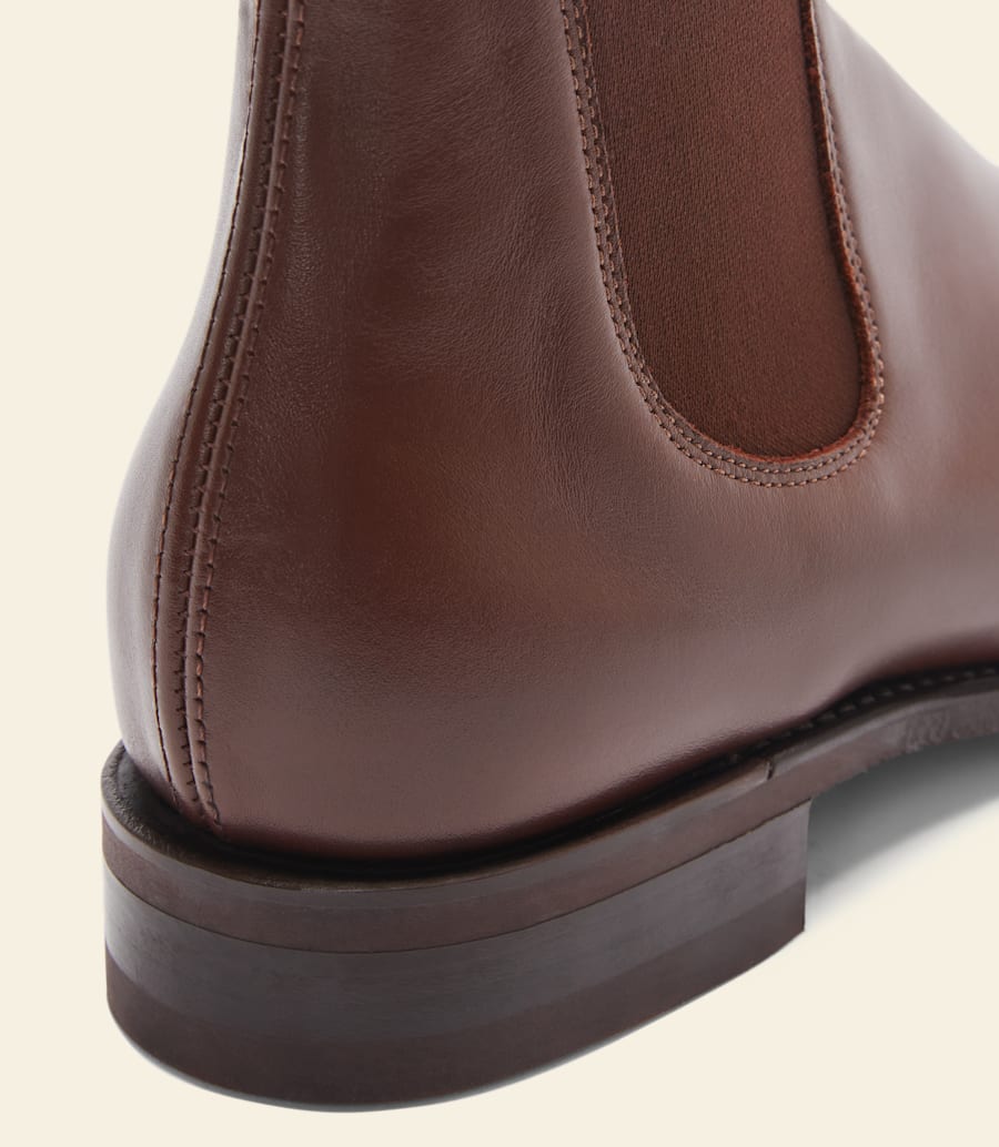 bottes dartisan – cuir de veau brun foncé