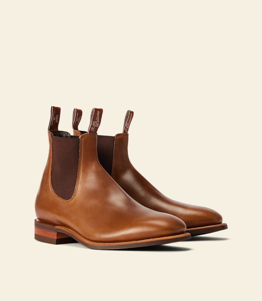 bottes tambo – cuir caramel pull-up
