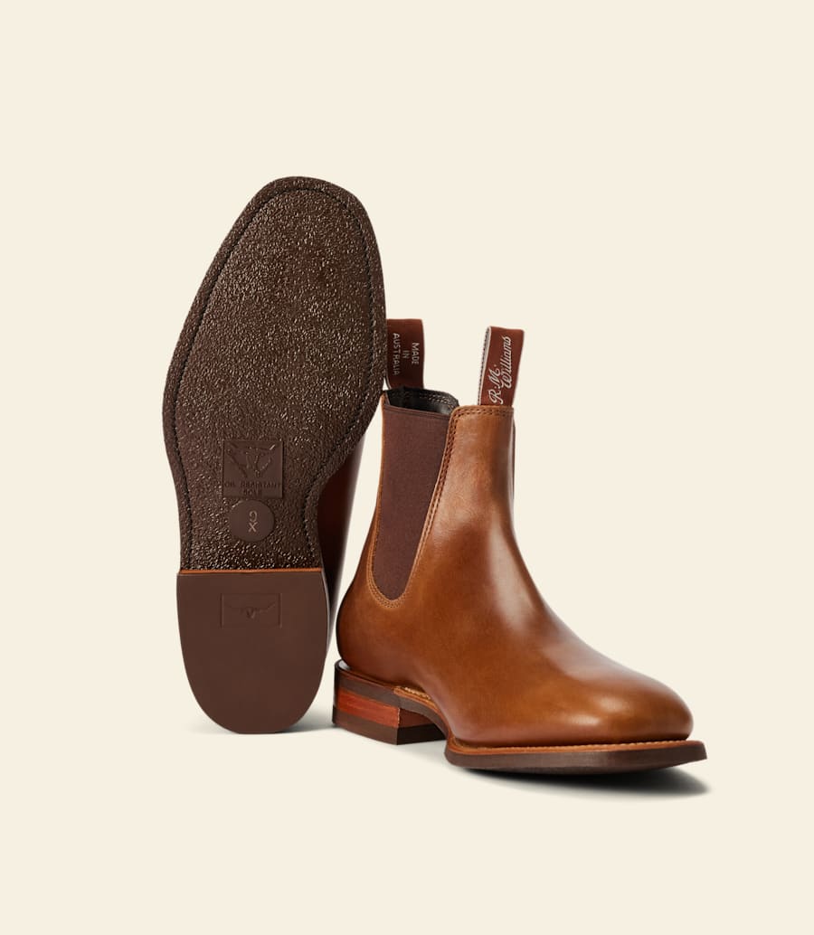 bottes tambo – cuir caramel pull-up