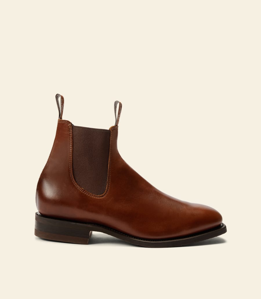 bottes tambo – cuir pull-up marron moyen