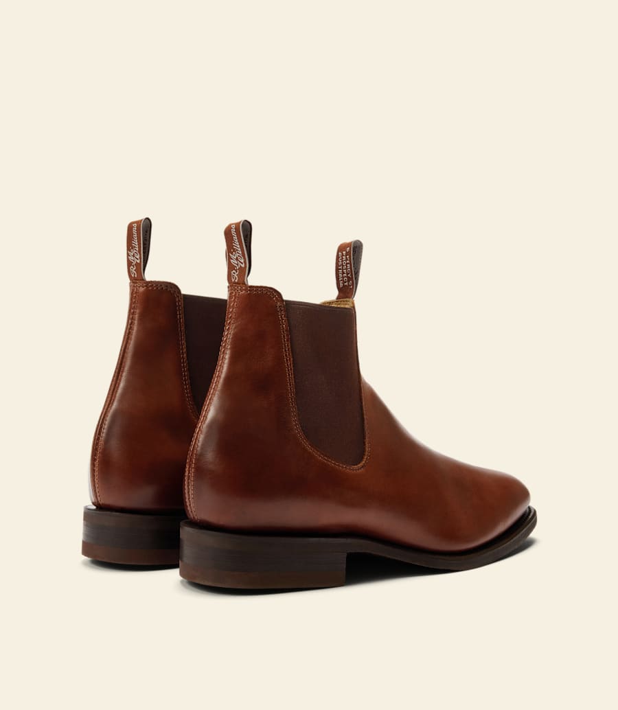 bottes tambo – cuir pull-up marron moyen