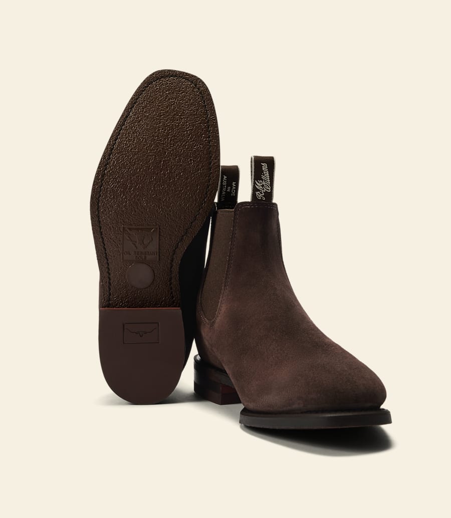bottes tambo – cuir suédé chocolat