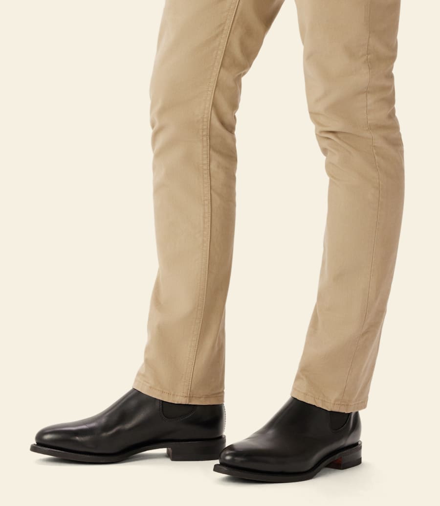 bottes macquarie – cuir noir pull-up
