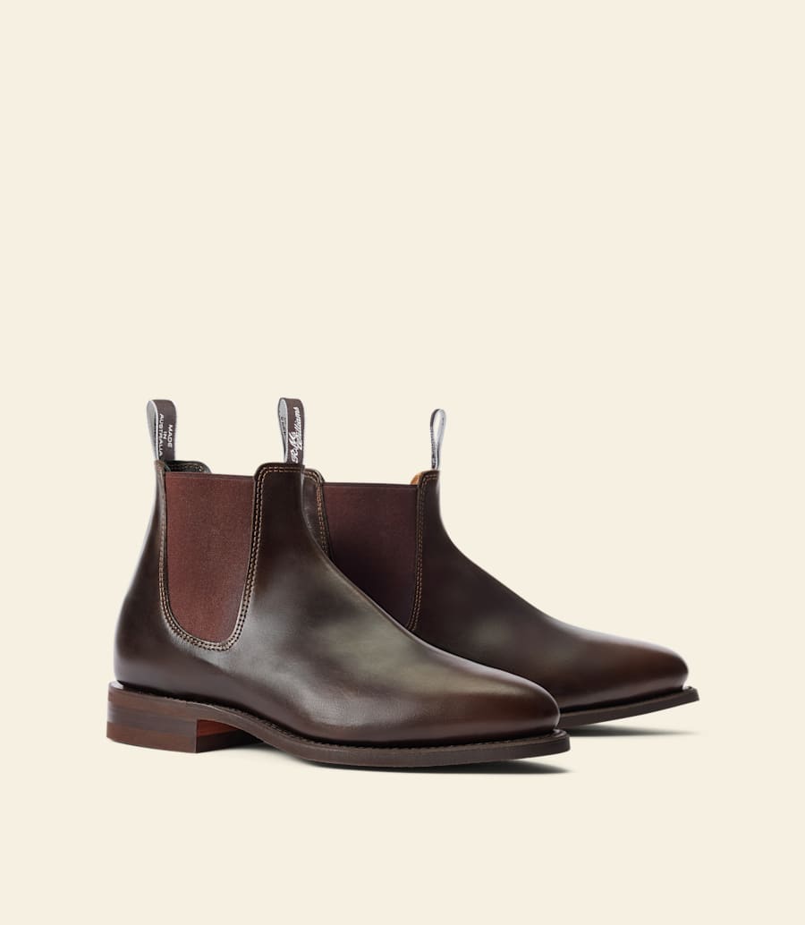 bottes macquarie – cuir pull-up chocolat