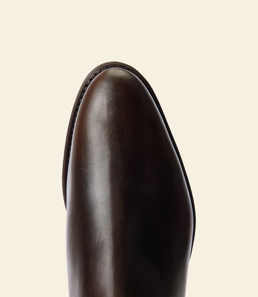 bottes macquarie – cuir pull-up chocolat