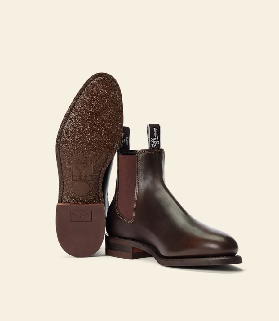 bottes macquarie – cuir pull-up chocolat