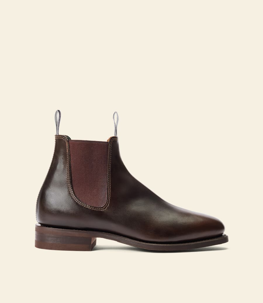 bottes macquarie – cuir pull-up chocolat