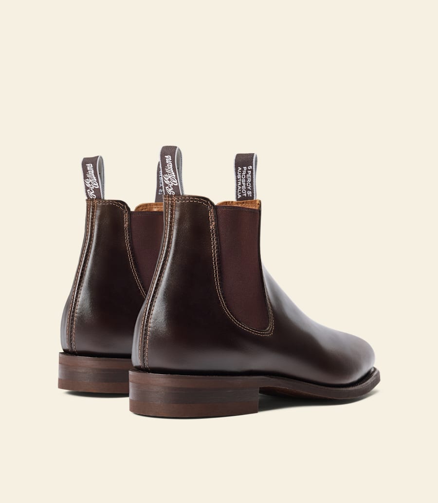 bottes macquarie – cuir pull-up chocolat