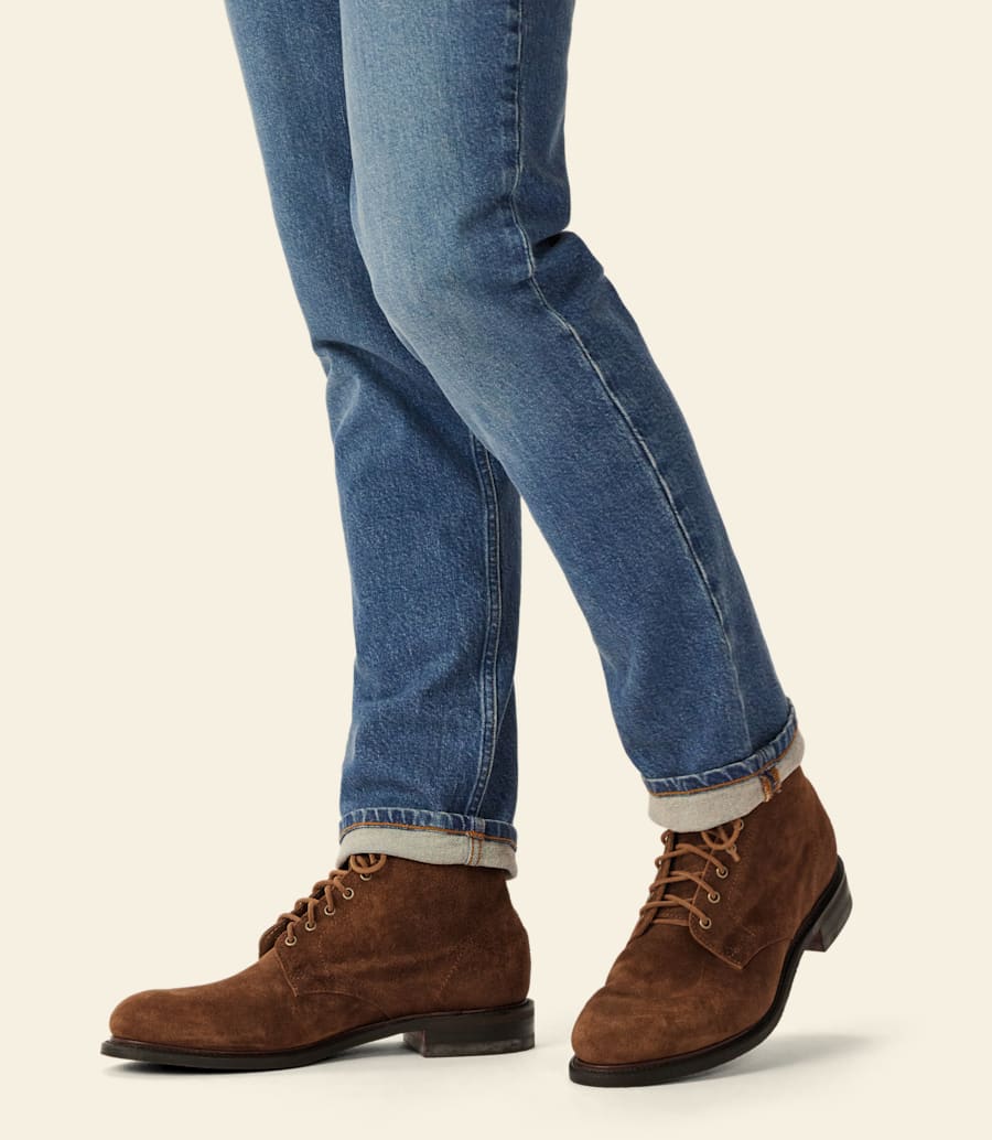 bottes urban turnout – cuir suédé ciré gingembre