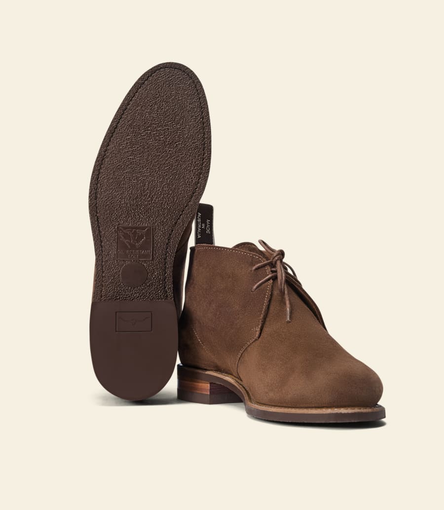 bottine désert turnout – cuir suédé marron