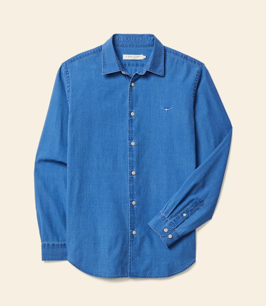 chemise indigo arno