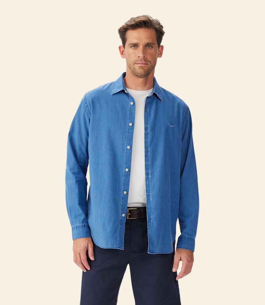 chemise indigo arno