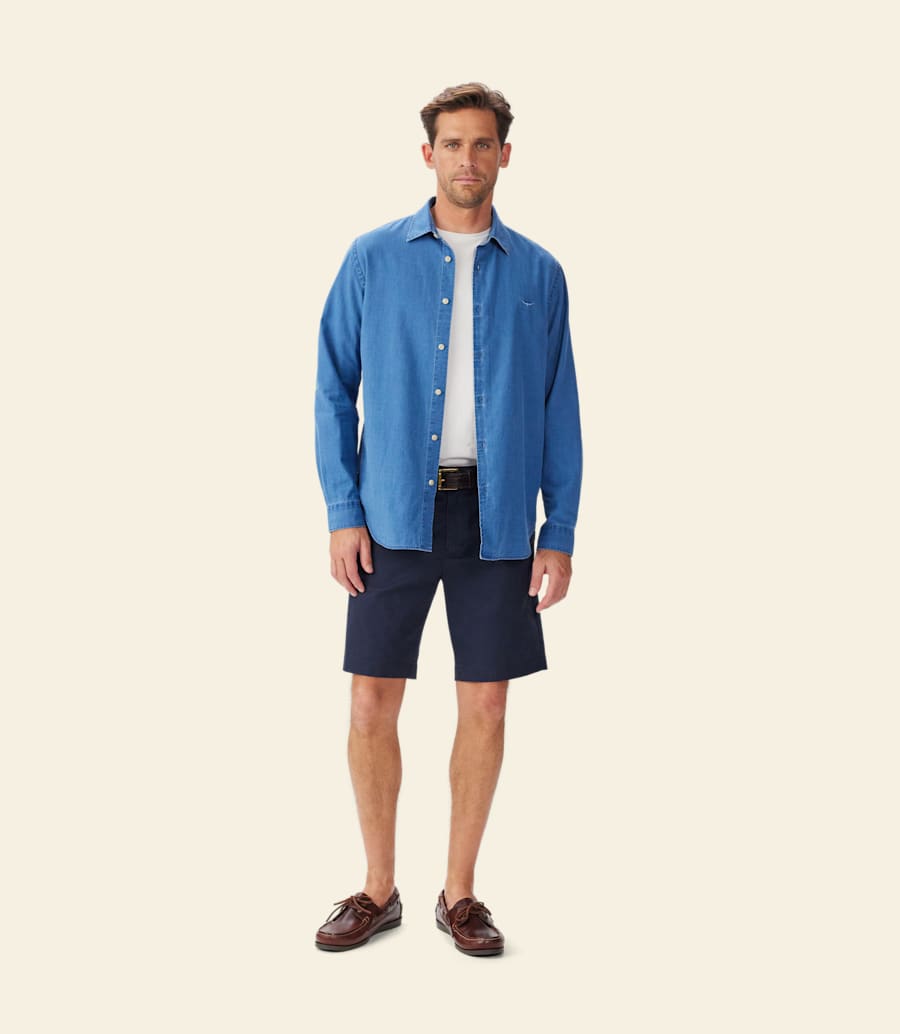 chemise indigo arno