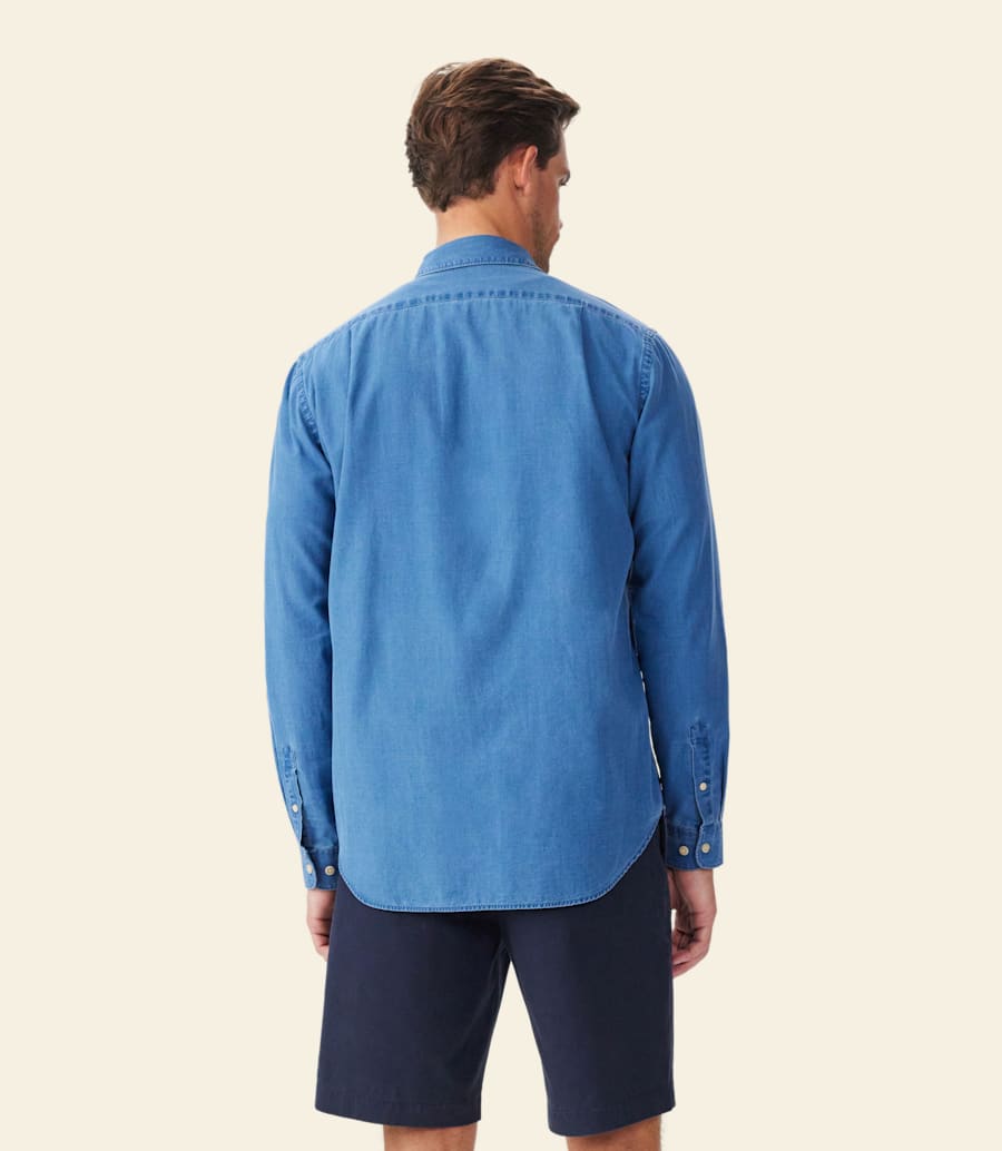 chemise indigo arno