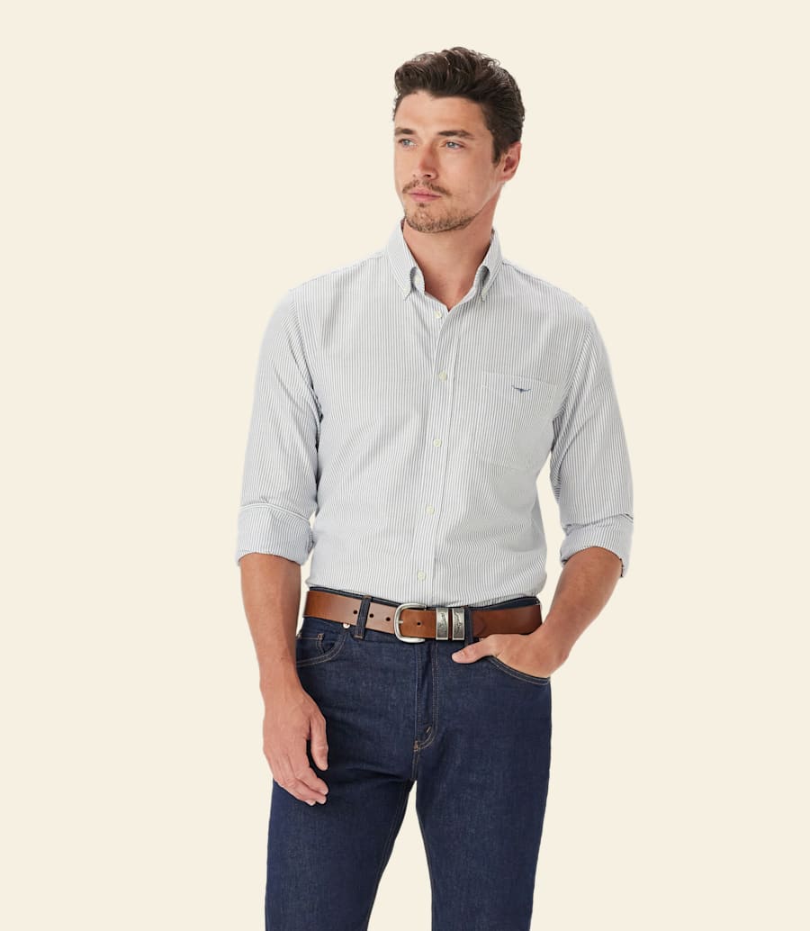 chemise à rayures oxford classique
