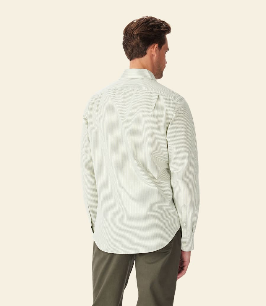 chemise à rayures en popeline sommers