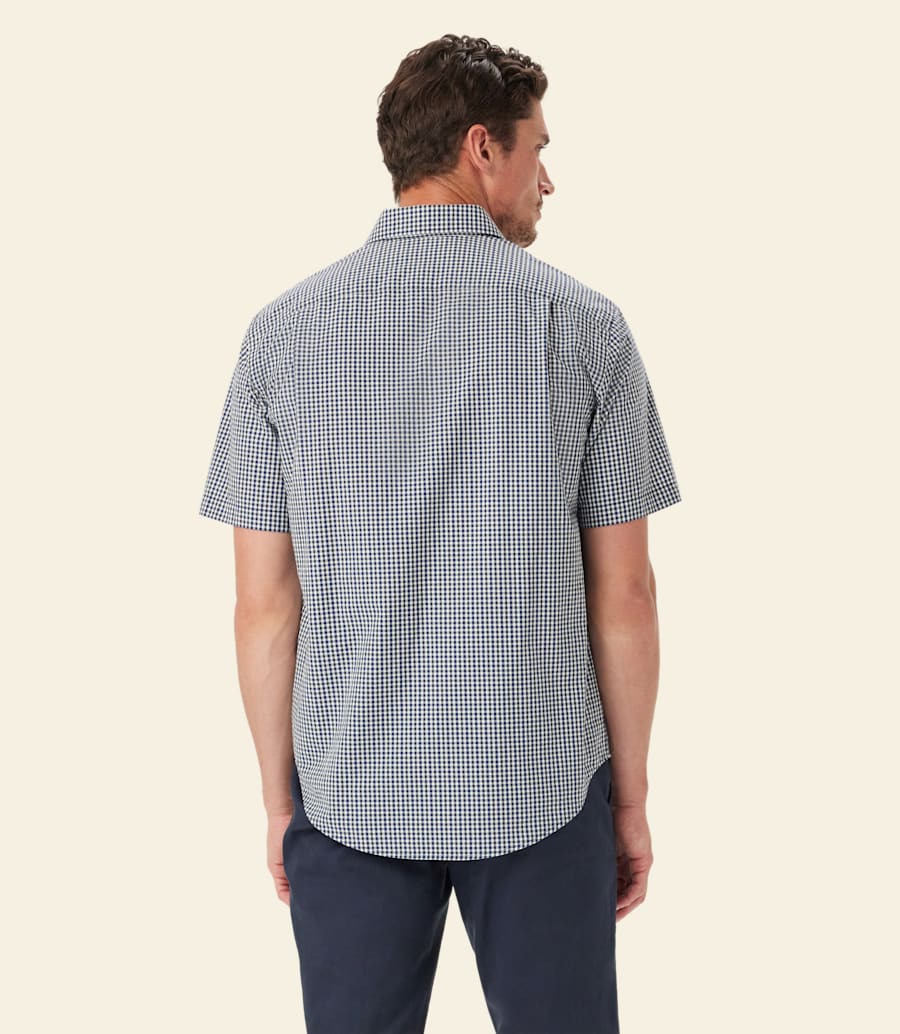 chemise classique en popeline à carreaux