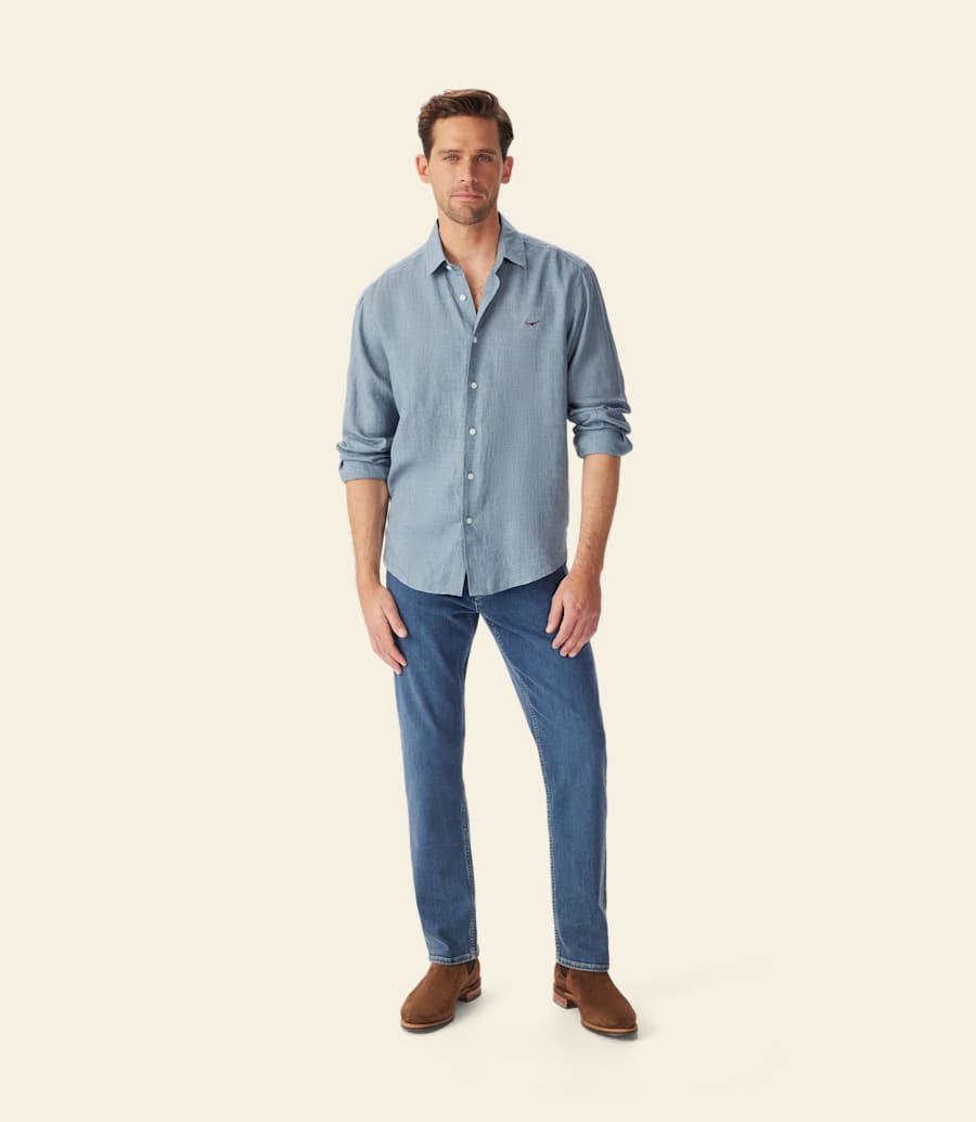 chemise classique en lin newman