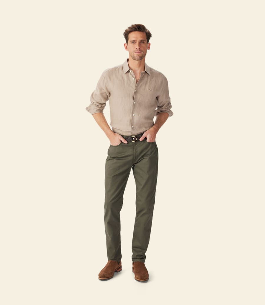 chemise classique en lin newman