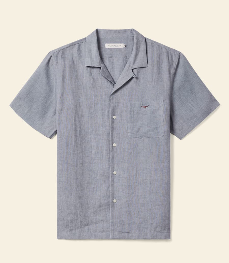chemise de villégiature en lin newman