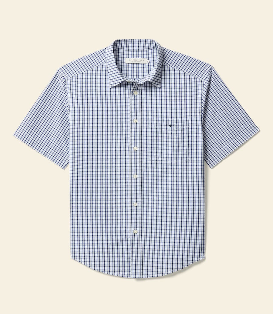 chemise augusta en popeline à manches courtes