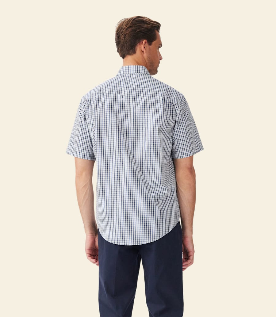 chemise augusta en popeline à manches courtes