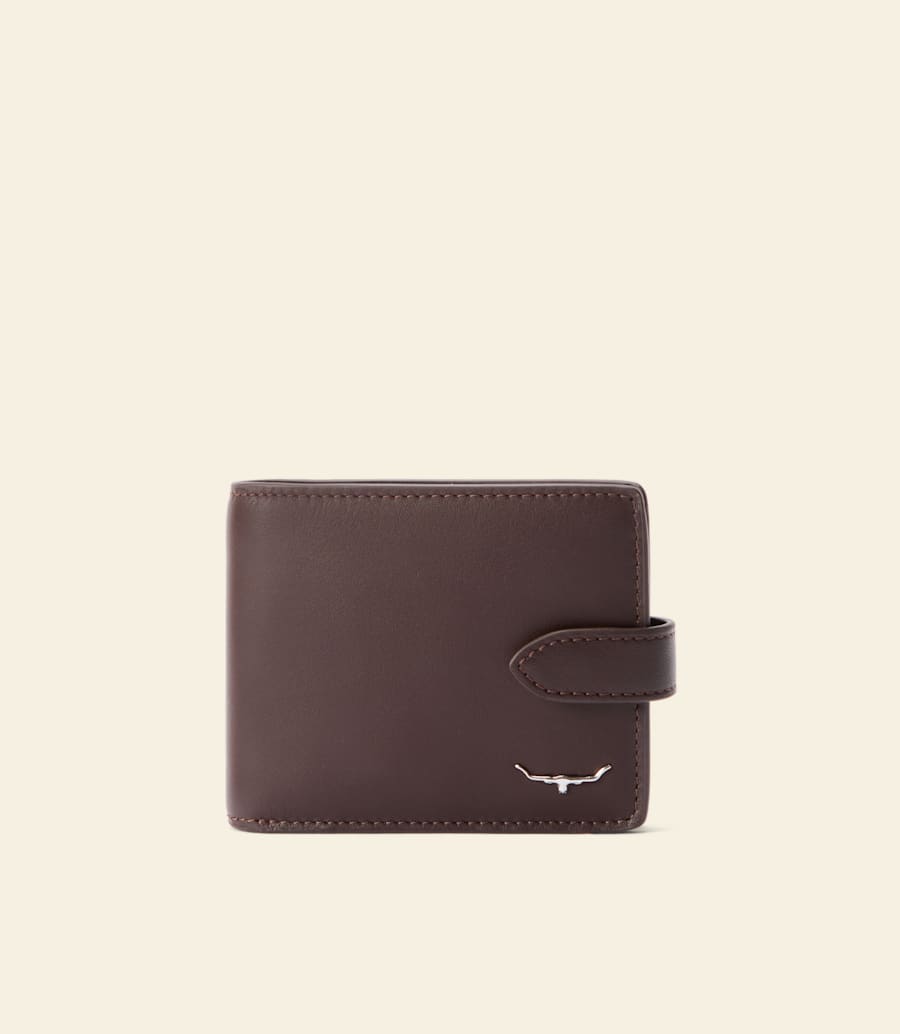 portefeuille avec poche et languette