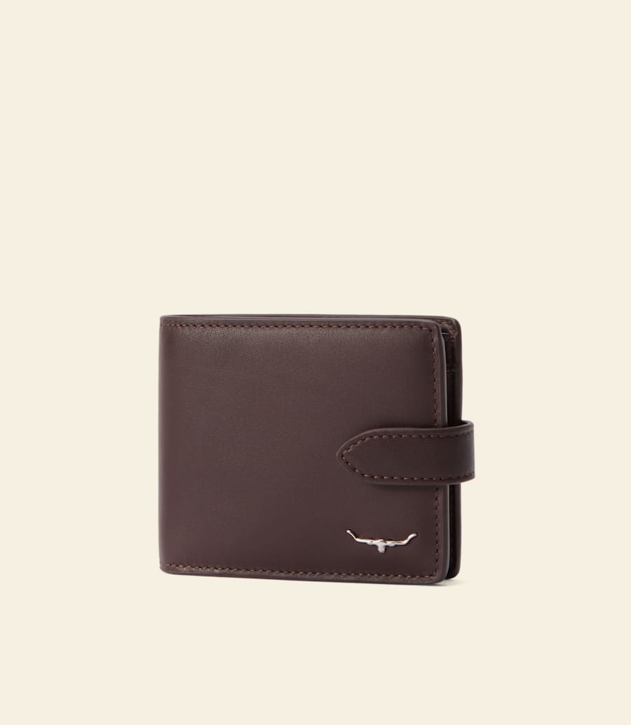 portefeuille avec poche et languette