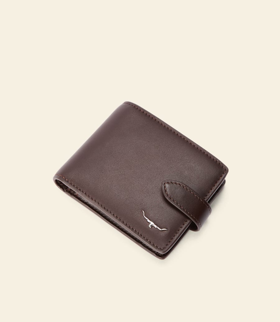 portefeuille avec poche et languette