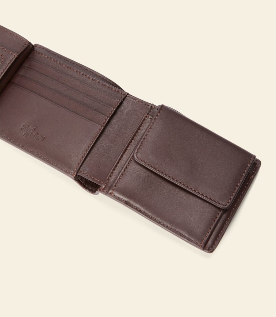 portefeuille avec poche et languette