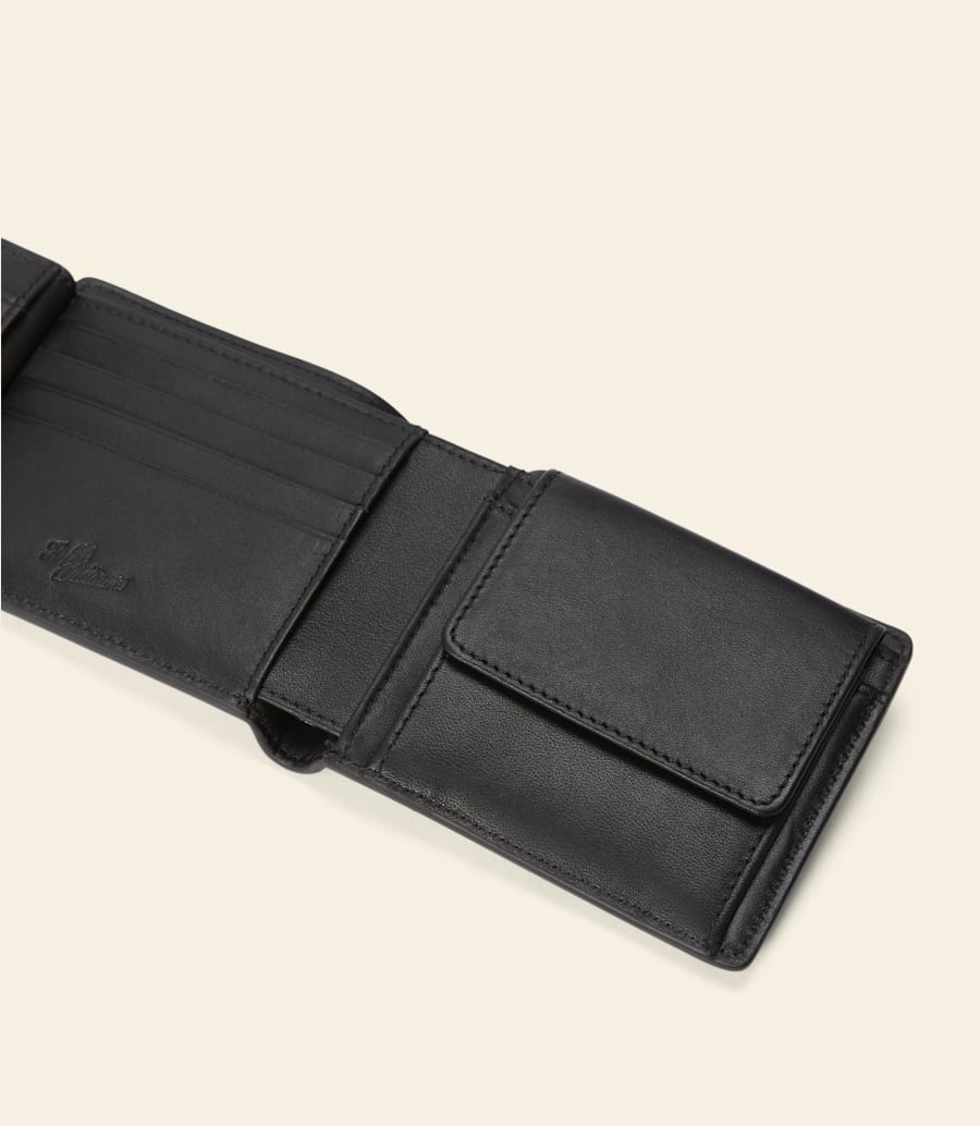 portefeuille avec poche et languette